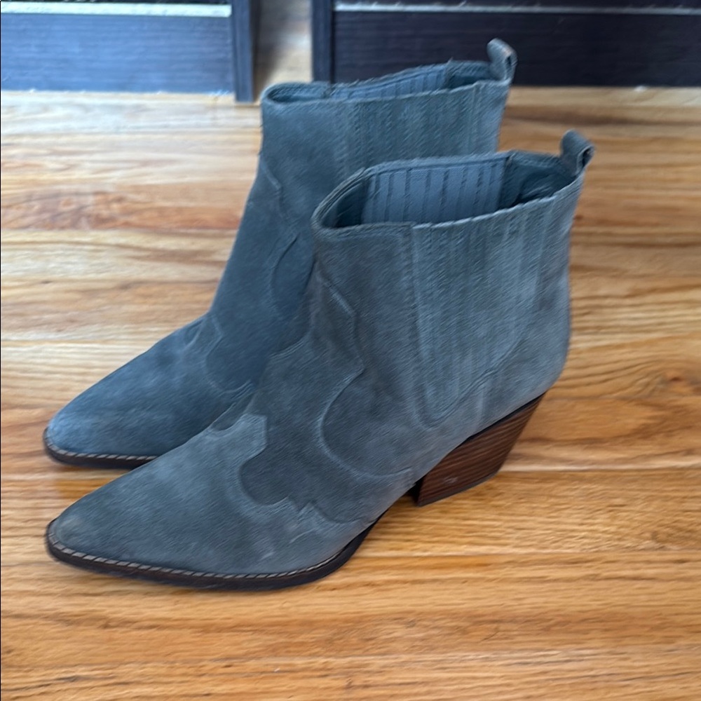 Sam Edelman blue gray Ankle Booties